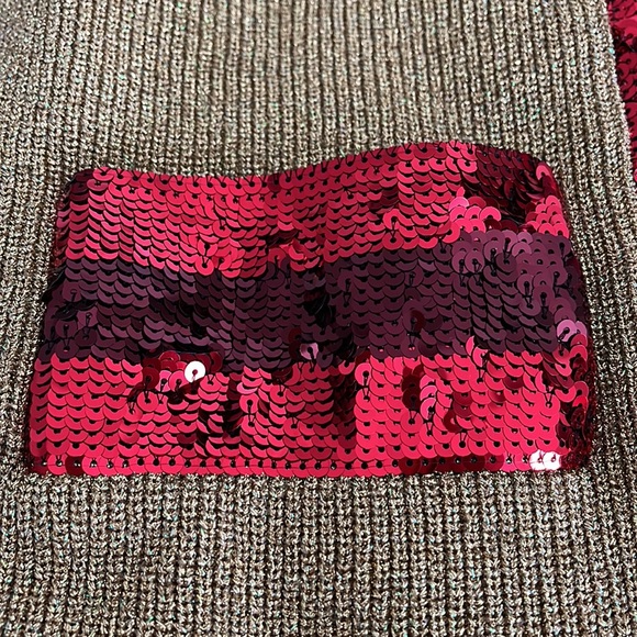 Gucci Gold/Red Lurex Hooded Jacket with Sylvie Sequins - Picture 3 of 16